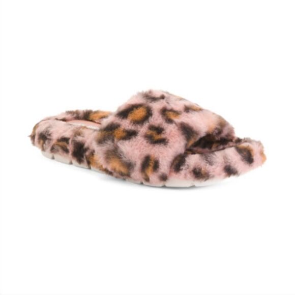 JSlides Women's Slides Slippers Faux Fur Size 7  NWT - Picture 1 of 1